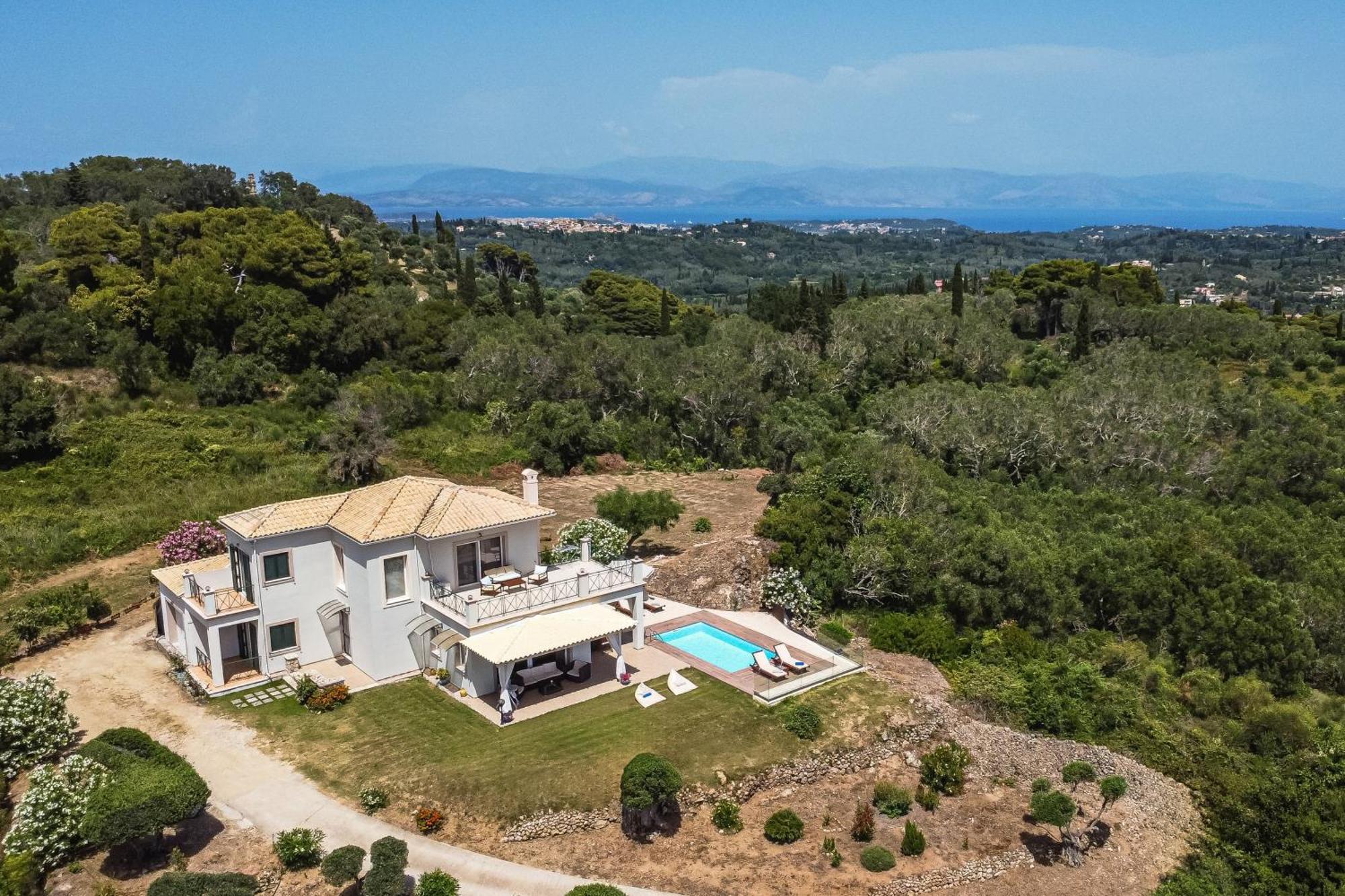Villa Vardia-Amazing Seaviews With Heated Pool Sinarádes 외부 사진