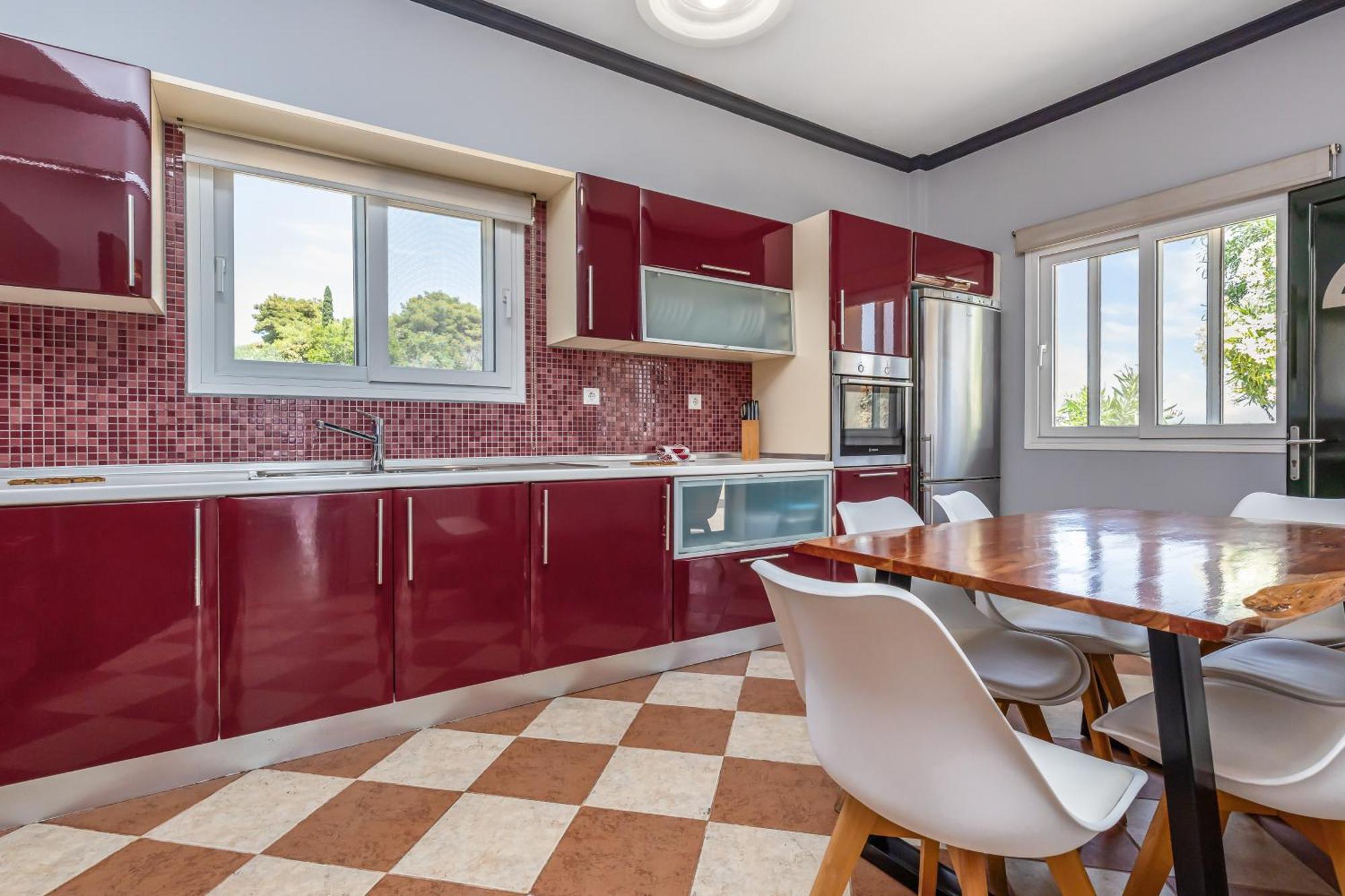 Villa Vardia-Amazing Seaviews With Heated Pool Sinarádes 외부 사진